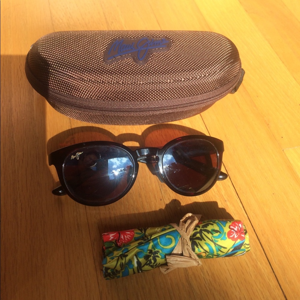 Maui Jim Keanae red tortoise style sunglasses